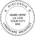 Wisconsin Landscape Architect Seal